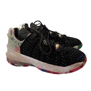 Nike LeBron 18 Basketball Shoes Knitposite Multicolor 5 Youth